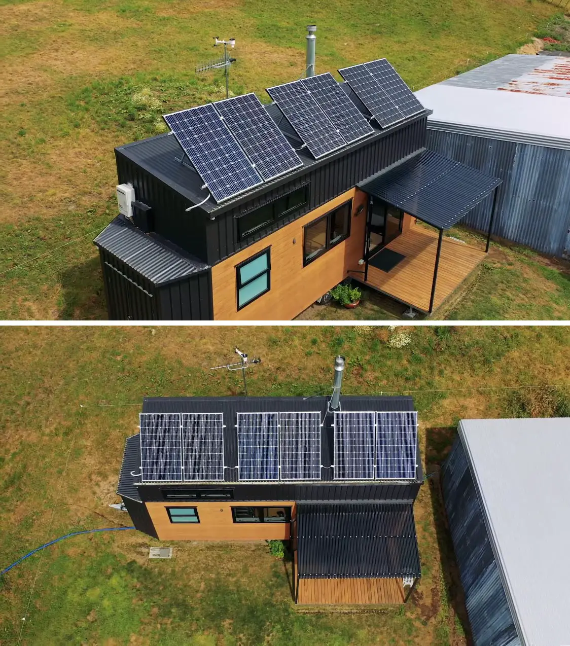 Solar Panels On The Roof Allow This Tiny House To Go Off The Grid