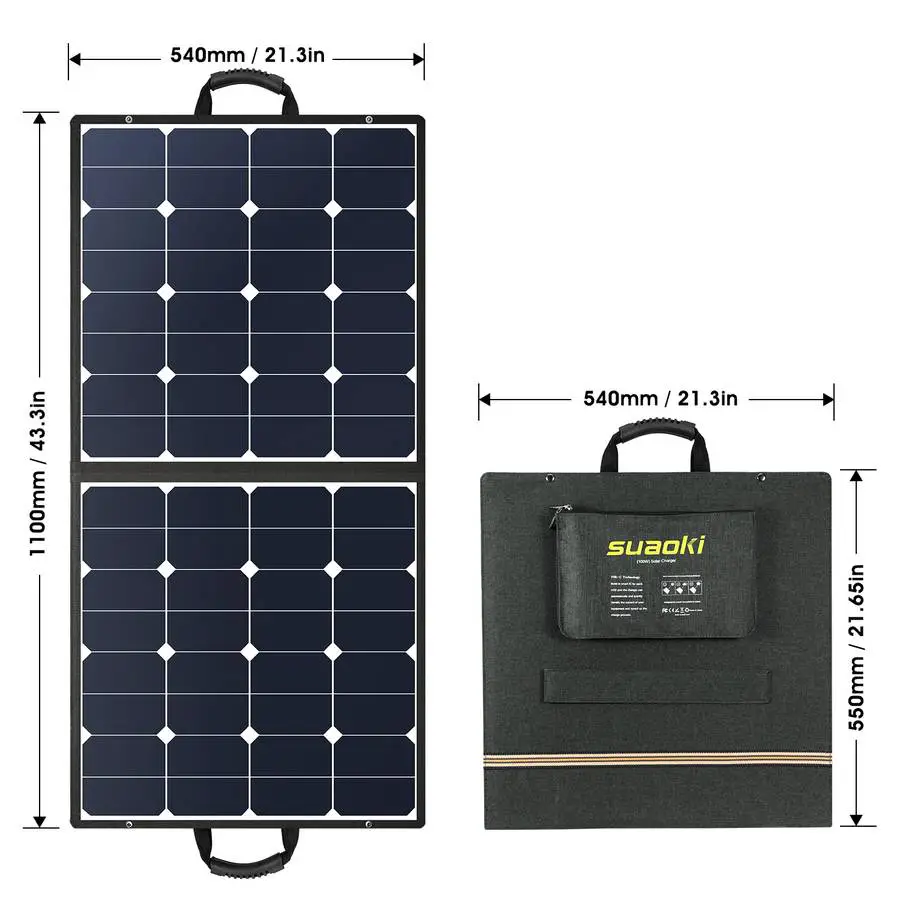 [SOLD] Suaoki 100 watt folding solar panel