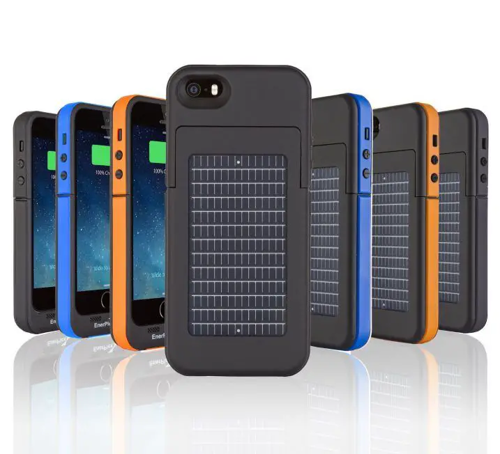 Stylish and rugged, this compact solar charger includes a built