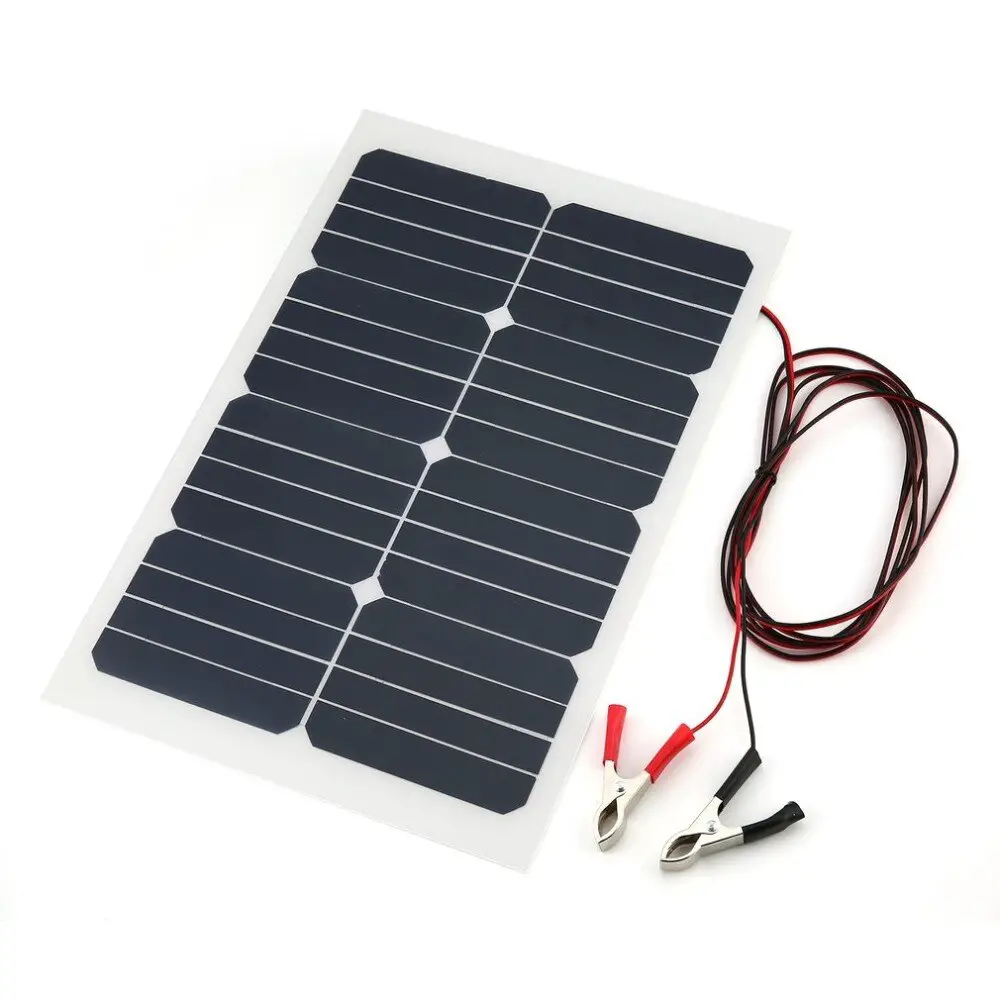SunPower Solar Panel Battery Charging 18V 20W Flexible Car Battery Sun ...
