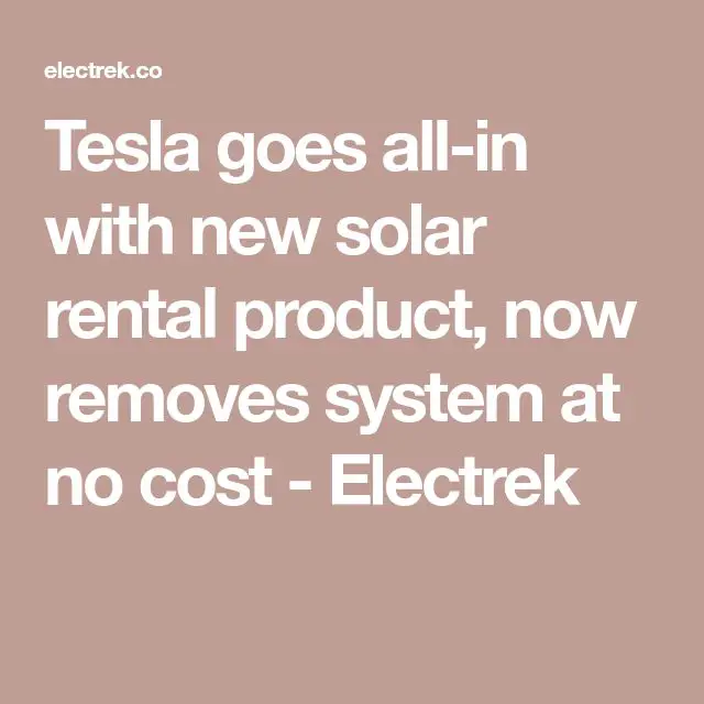 Tesla goes all