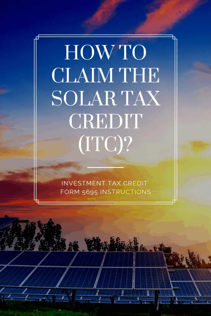 The Solar Tax Credit: How To Claim It