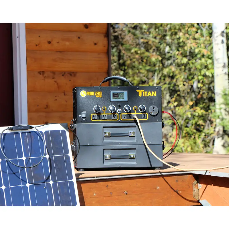 Titan Solar Generator with Two Batteries