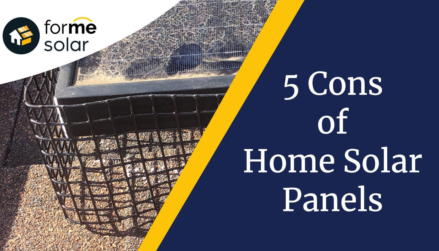 Top 5 Cons to Home Solar Panels