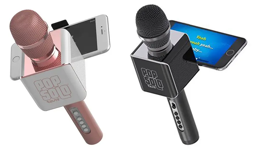 Tzumi Pop Solo Wireless Bluetooth Karaoke Microphone and Speaker