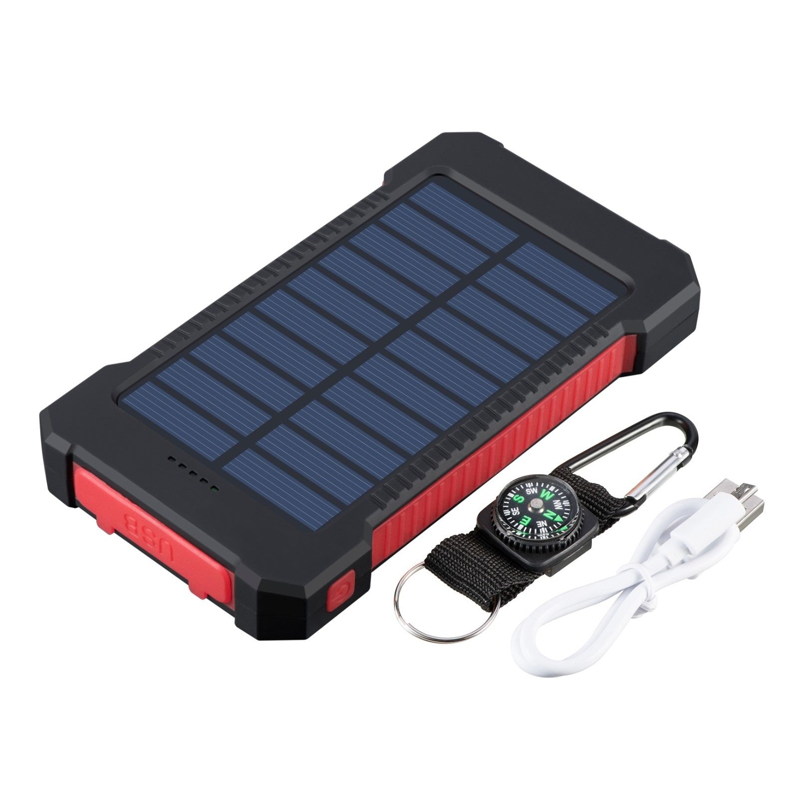 Waterproof 600000mAh Dual USB Portable Solar Charger Solar Power Bank ...