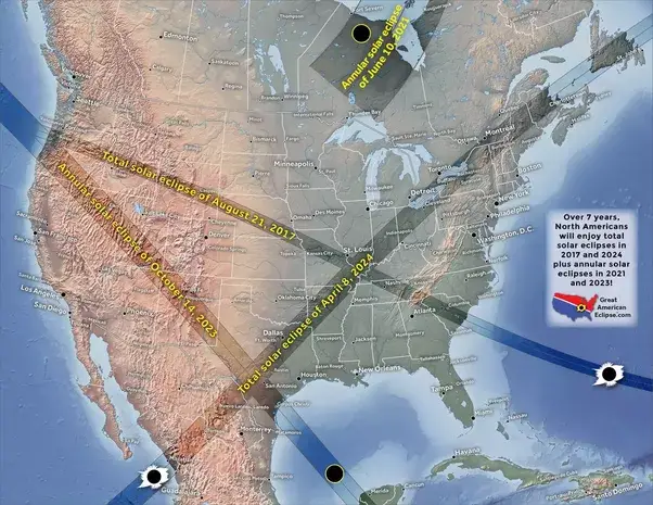 Where can you view the next solar eclipse in the USA?